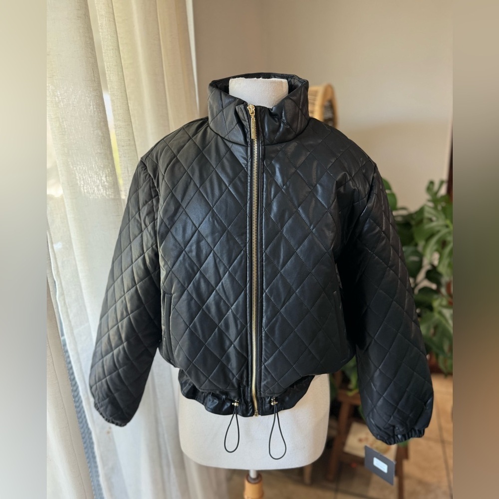 Marc New York Black Quilted Puffer Jacket | NWT | Medium |‎ Warm Winter Coat